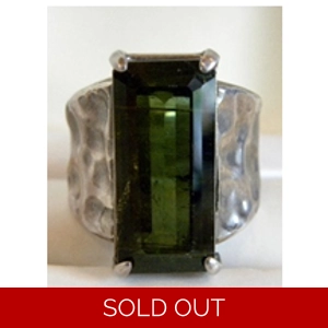 Tourmaline & 925 Sterling Ring